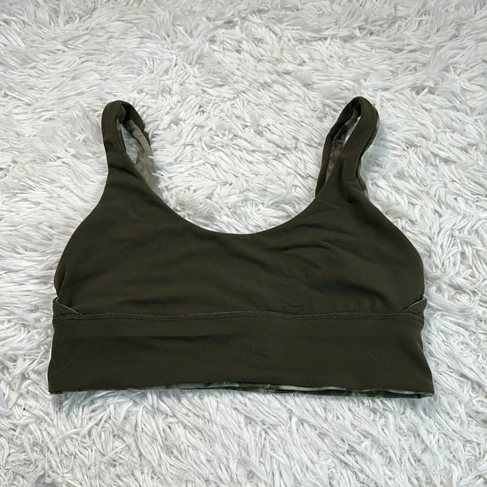Lululemon Align Reversible Bra *Light Support, A/B Cup Diamond Dye Light Sage